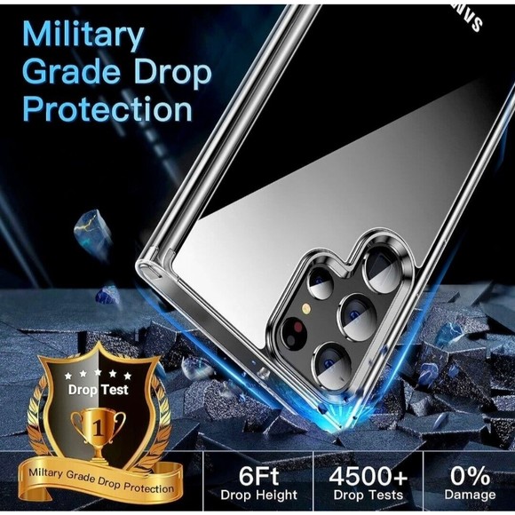 CASEKOO Case for Samsung Galaxy S22 Ultra 6.8" 2022 Clear - Picture 3 of 8